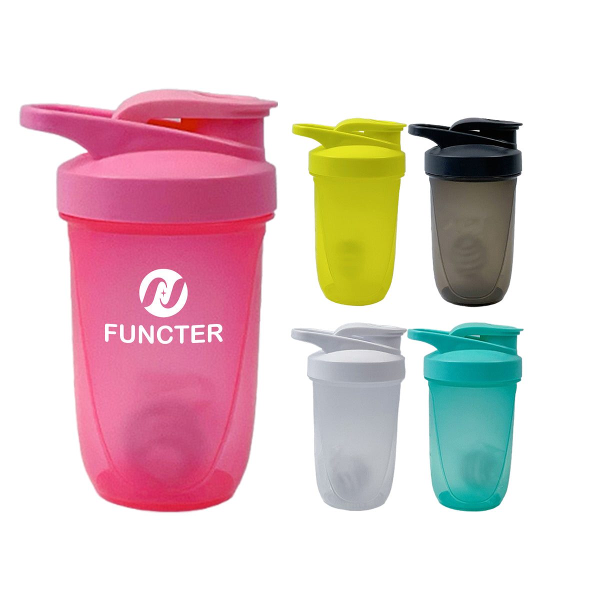 PP Shaker Bottles W/ Blender Ball 10 oz.