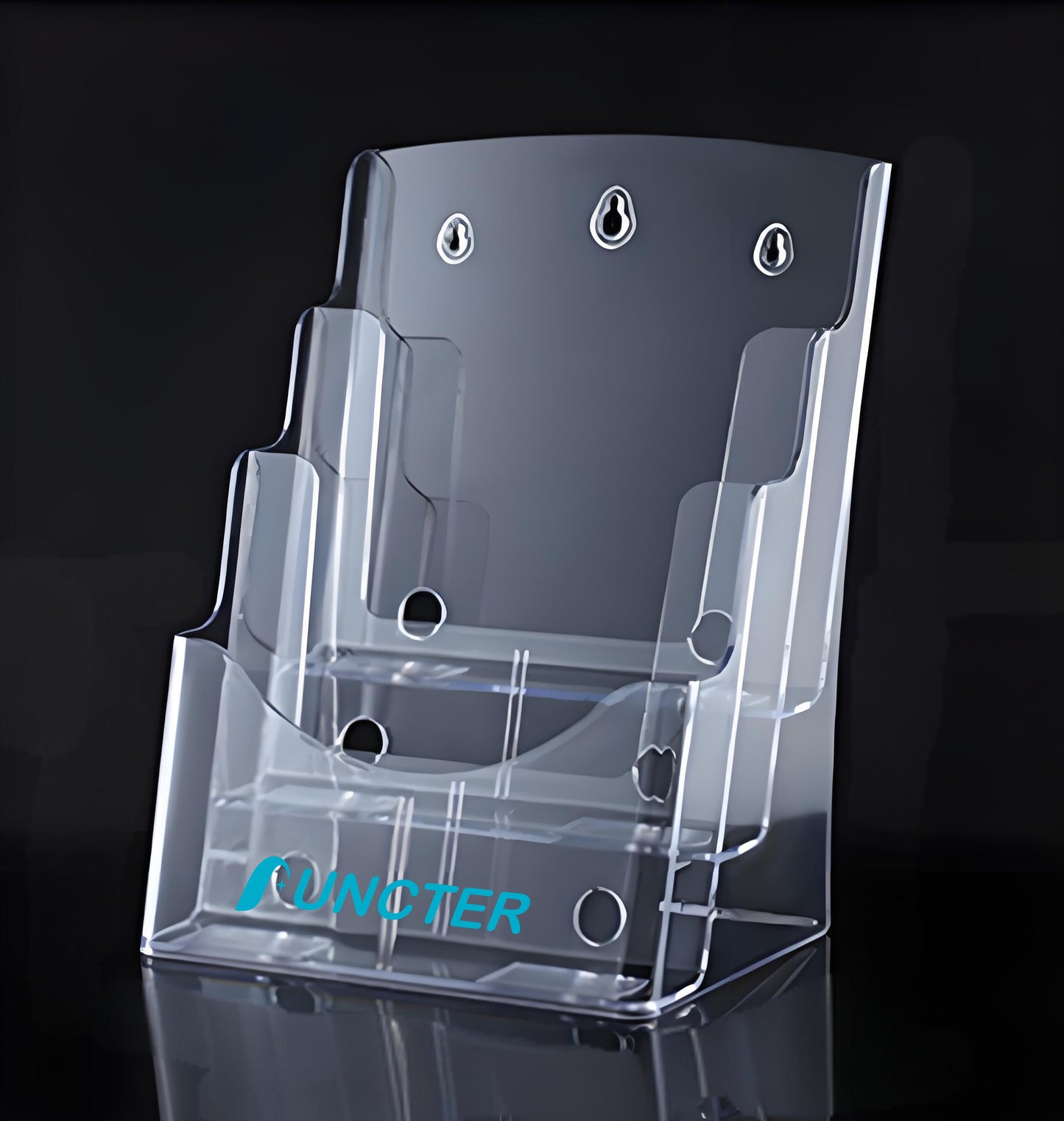 3 Tier Acrylic Brochure Holder 9.3 X 12.6 X 6.8"