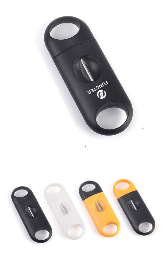 Stainless Steel V-Shaped Plastic Cigar Cutter