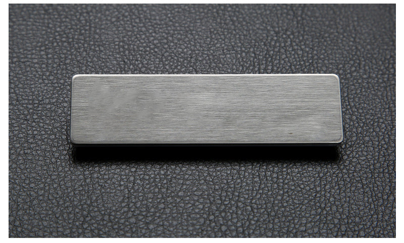 Professional Aluminum Alloy Name Tags Nameplate Badge with Safety Pin #4