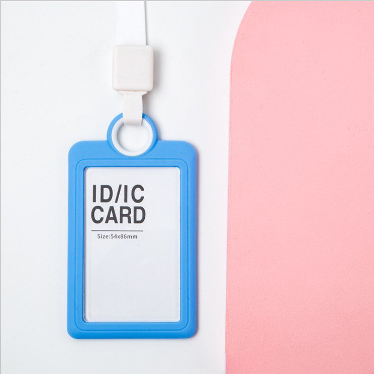 Soft Silicone ID Card Holder With Retractable Lanyard