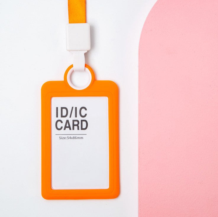 Soft Silicone ID Card Holder With Retractable Lanyard