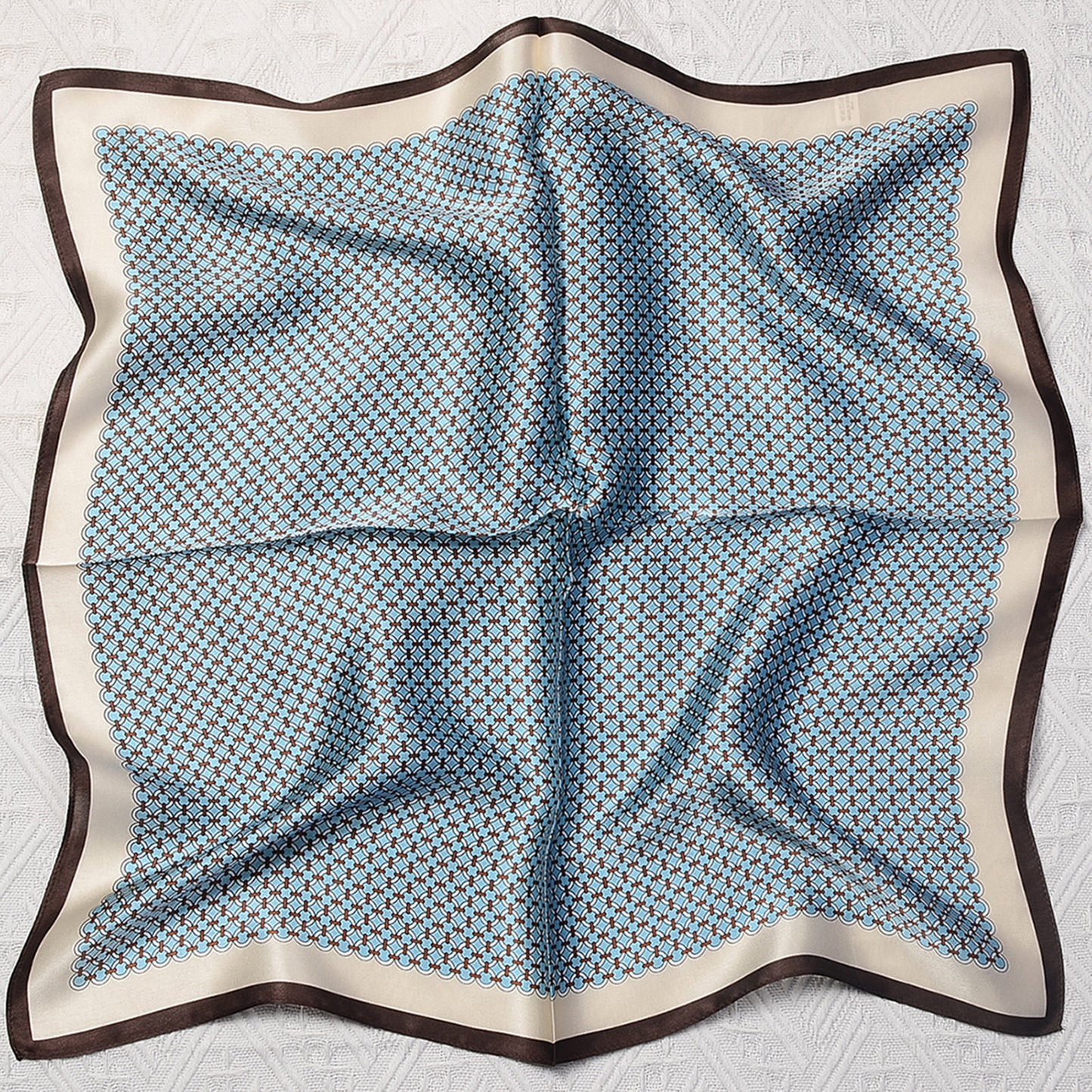 Custom 21" x 21" 100% Mulberry Silk Square Scarf Silk Satin Headband