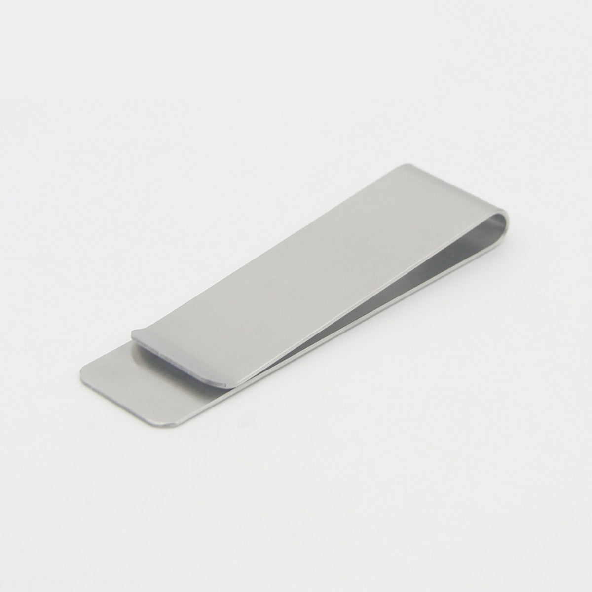 Stainless Steel Paper Clip Money Clip in Silver Metal Cash Holder