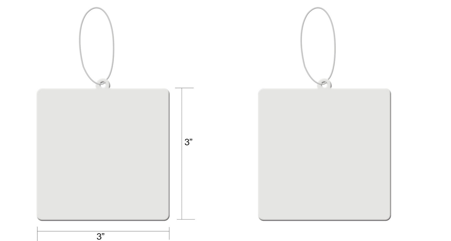Rounded Square Shaped Hanging Air Freshener