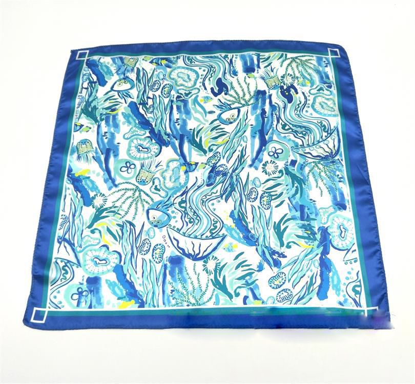 Glossy Satin Fabric Bandanna (22''x22'')