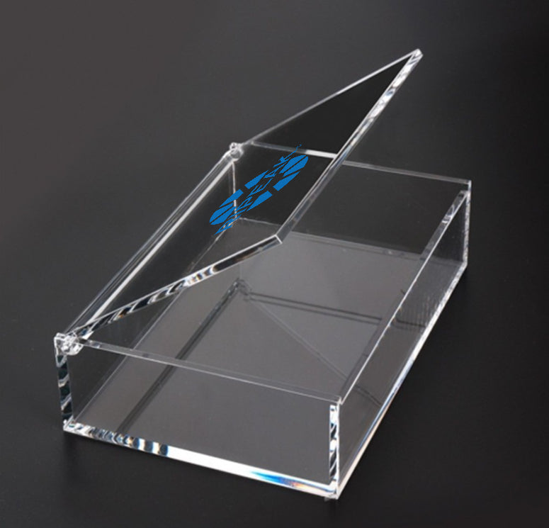 Open Countertop Acrylic Tray w/Lid