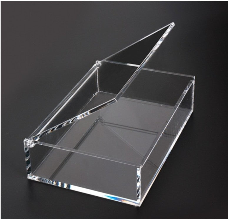 Open Countertop Acrylic Tray w/Lid