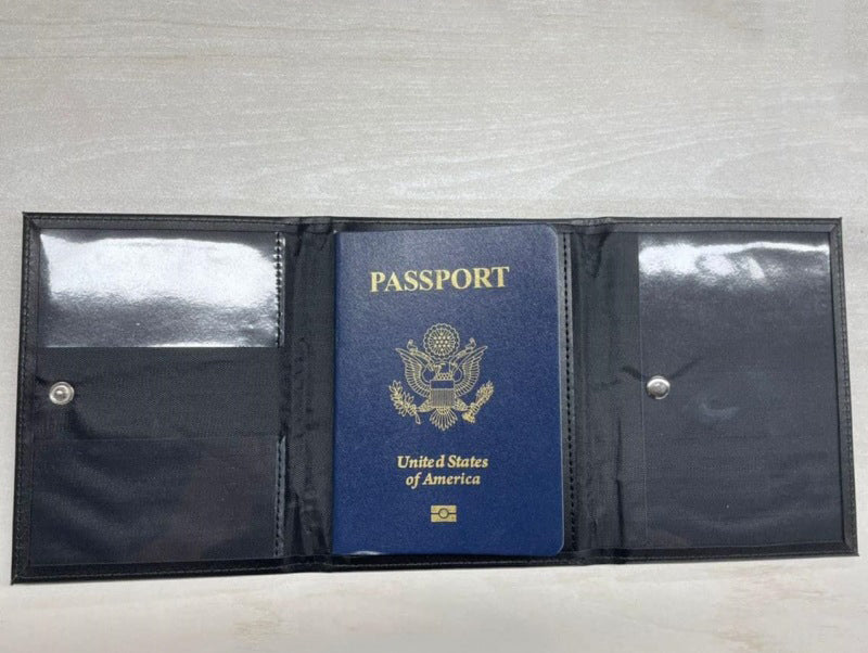 Genuine Leather Passport Wallet/Pilot Document Holder