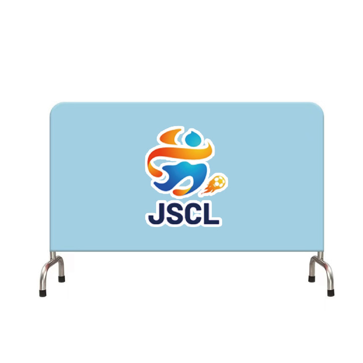 Stretchy Spandex Fence Cover for Crowd Control used as a Barricade Cloth