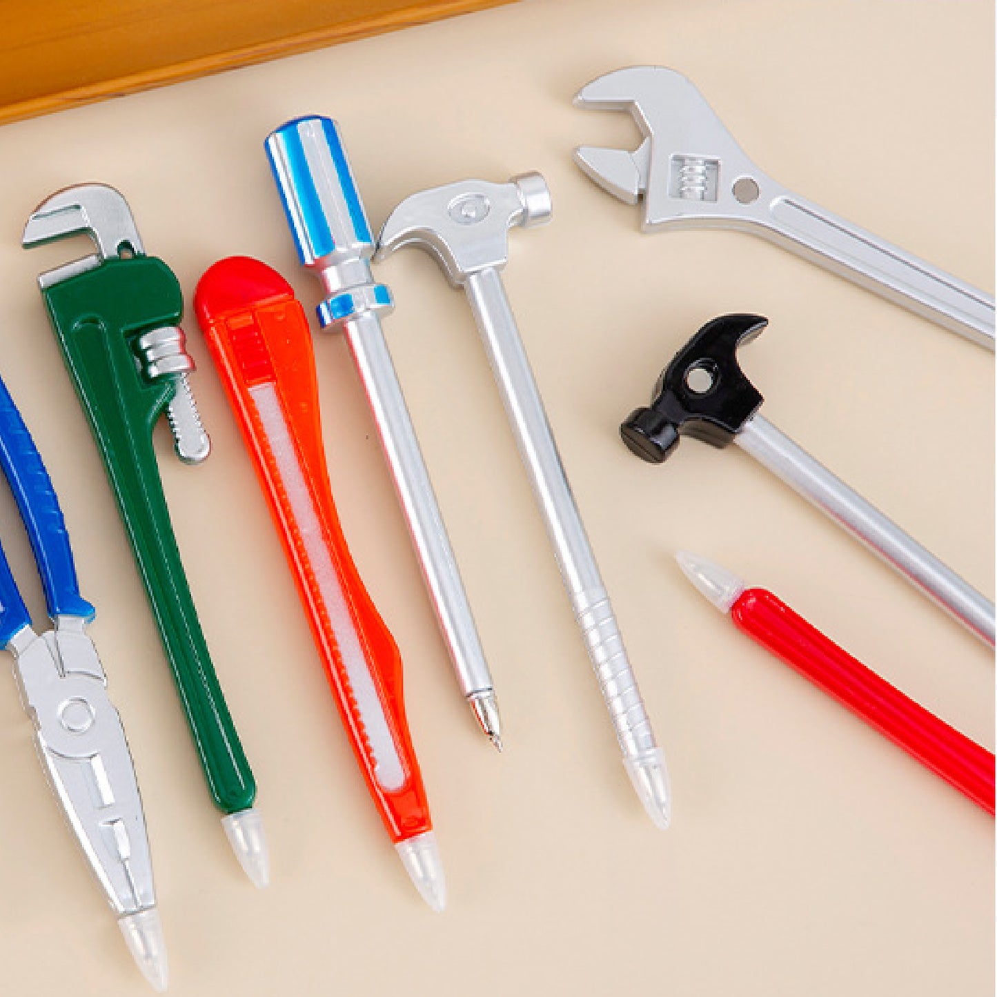 Creative Repair Tools - Retro Shovel Shaped Ballpoint Pen Novelty Pen Fun Pen for School Supplier