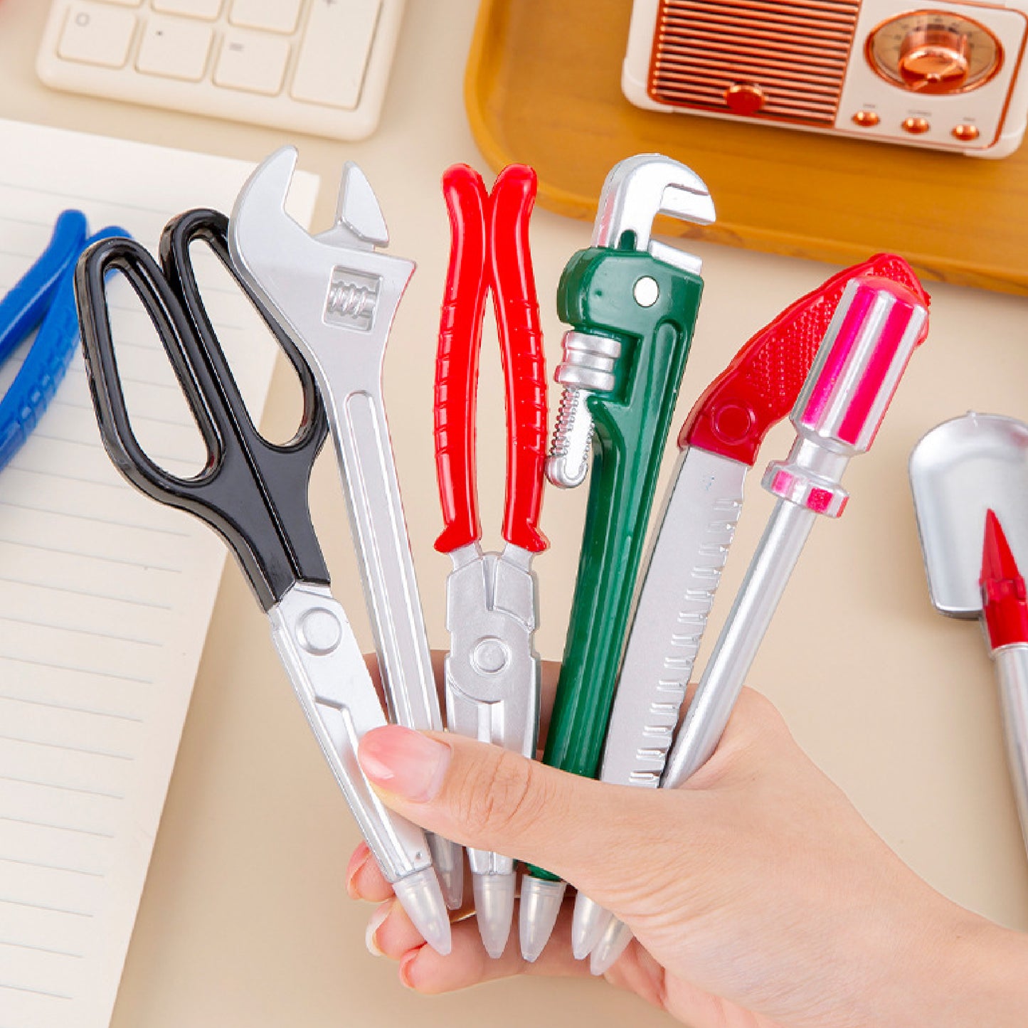 Creative Repair Tools - Retro Shovel Shaped Ballpoint Pen Novelty Pen Fun Pen for School Supplier