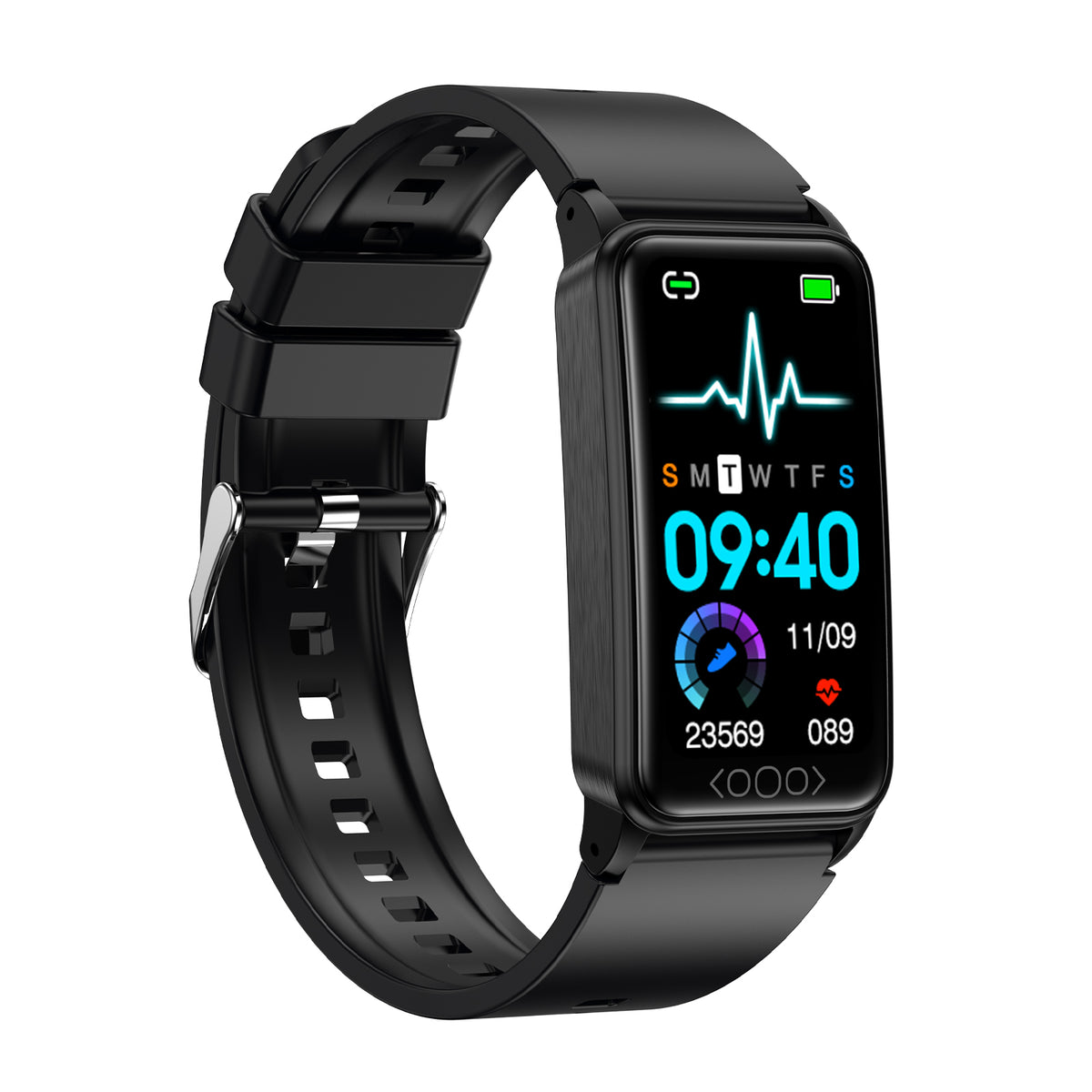 Health & Fitness Smartwatch w/Heart Rate & Body Temperature Tracking