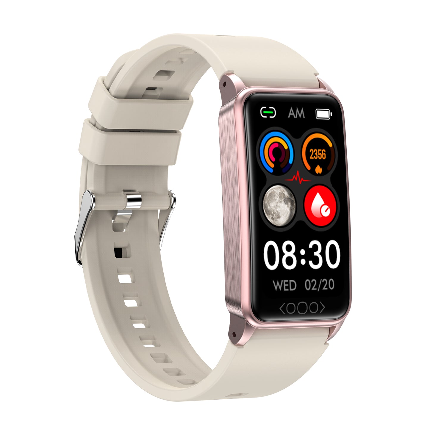 Health & Fitness Smartwatch w/Heart Rate & Body Temperature Tracking