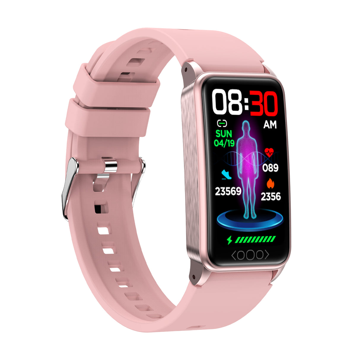 Health & Fitness Smartwatch w/Heart Rate & Body Temperature Tracking