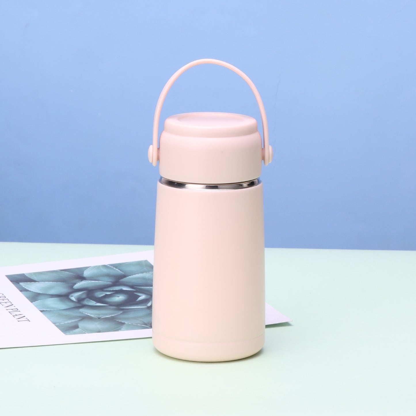 11.8oz/350ML 304 Stainless Steel Mini Vacuum Insulated Water Bottle With Tea Infuser With Handle