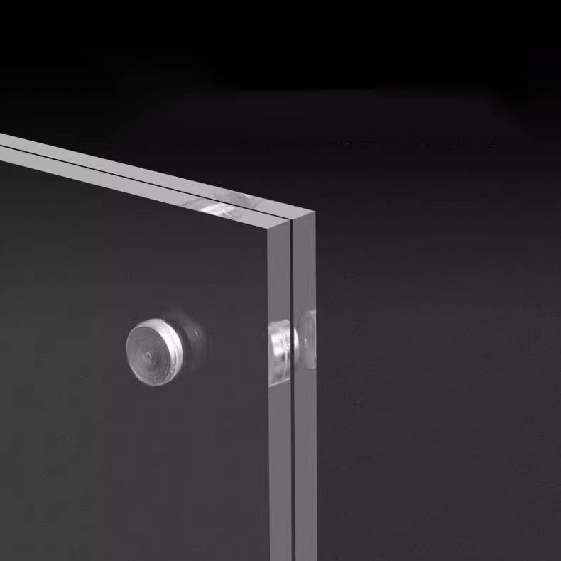 A5 Clear Acrylic Bar Tent Vertical Magnetic Sign Holder Table Menu Stand Double Sided Display