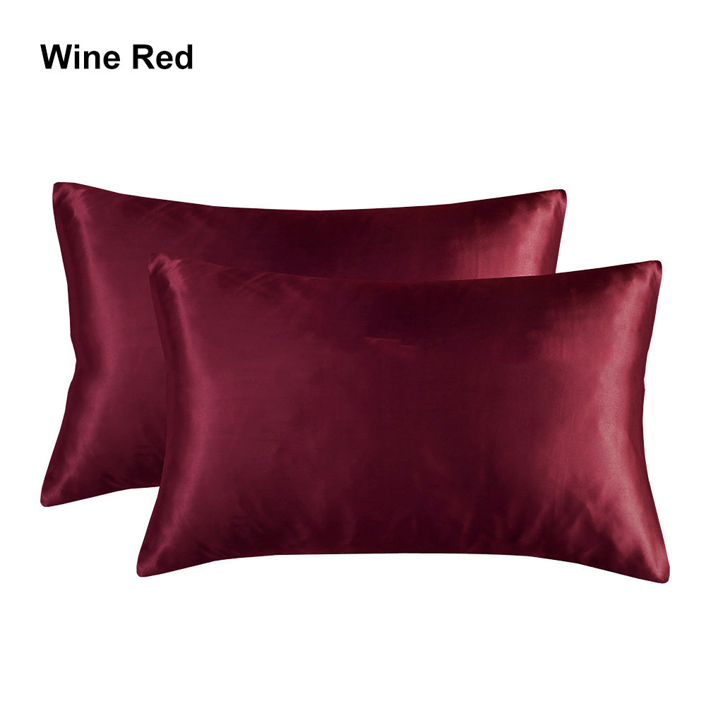 20 x 30" Premium Square Satin Silk Throw Pillowcase - Envelope Closure