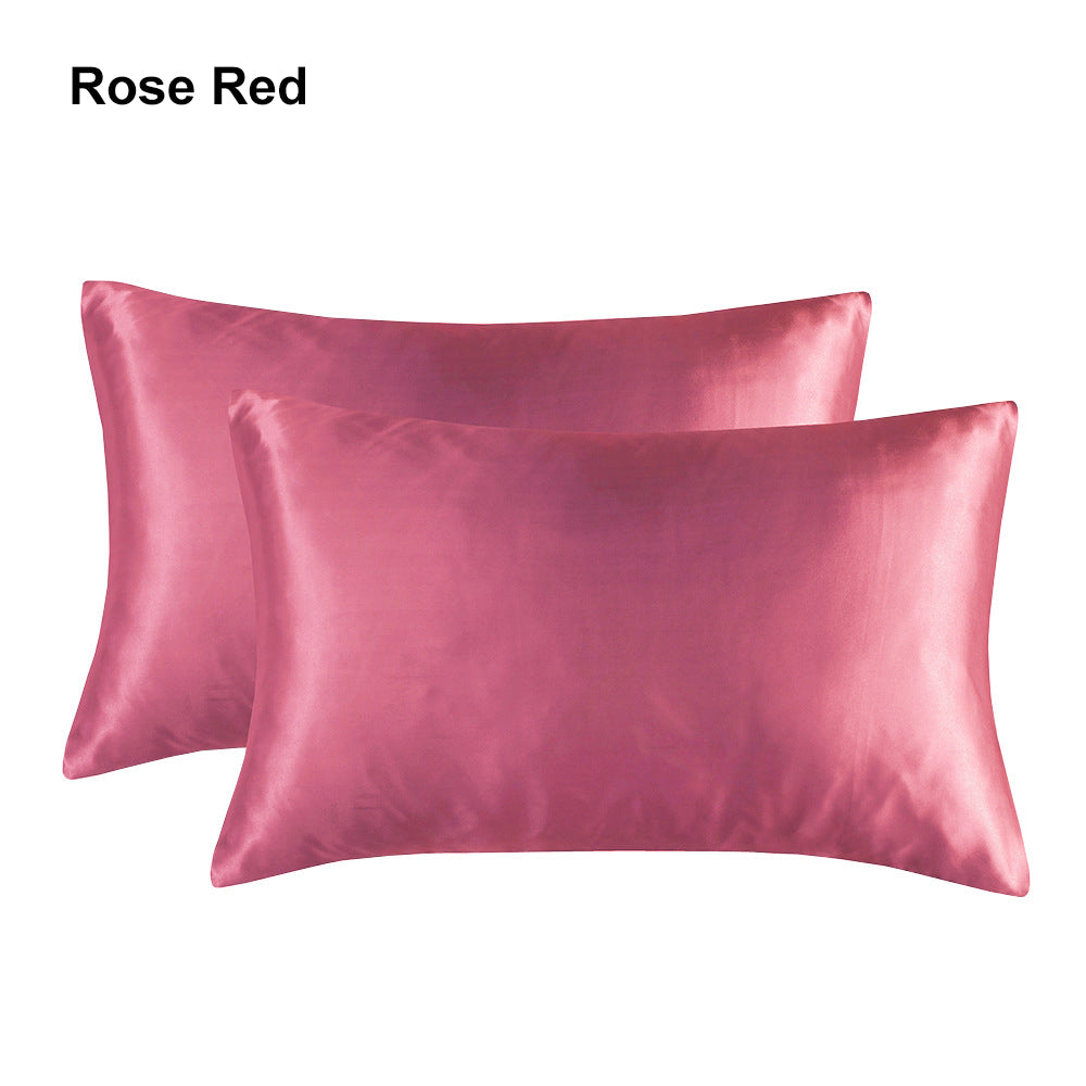 20 x 30" Premium Square Satin Silk Throw Pillowcase - Envelope Closure