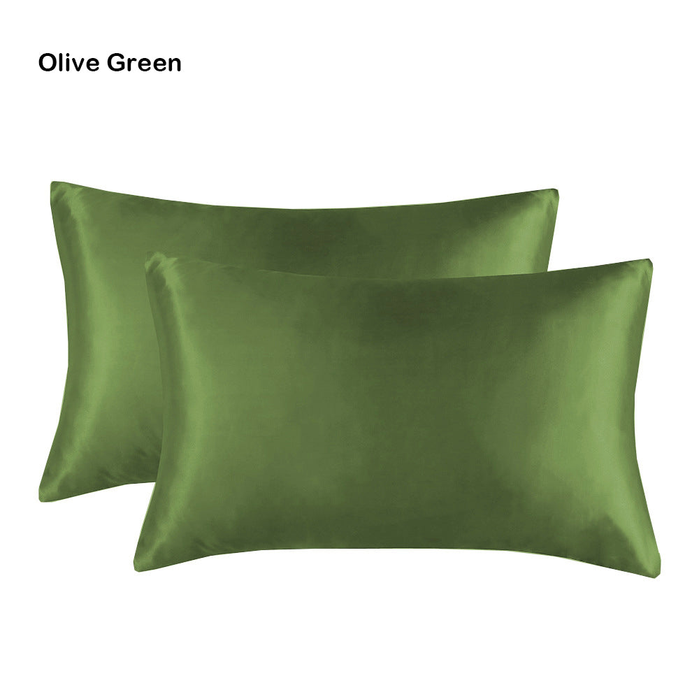 20 x 30" Premium Square Satin Silk Throw Pillowcase - Envelope Closure