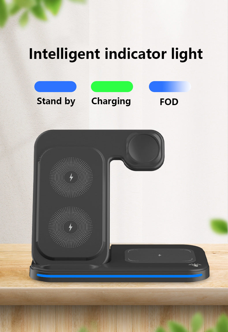 Magnetic 3" 1 Wireless Charging Station Wireless Charging Pad Travel Charger For Multiple Devices