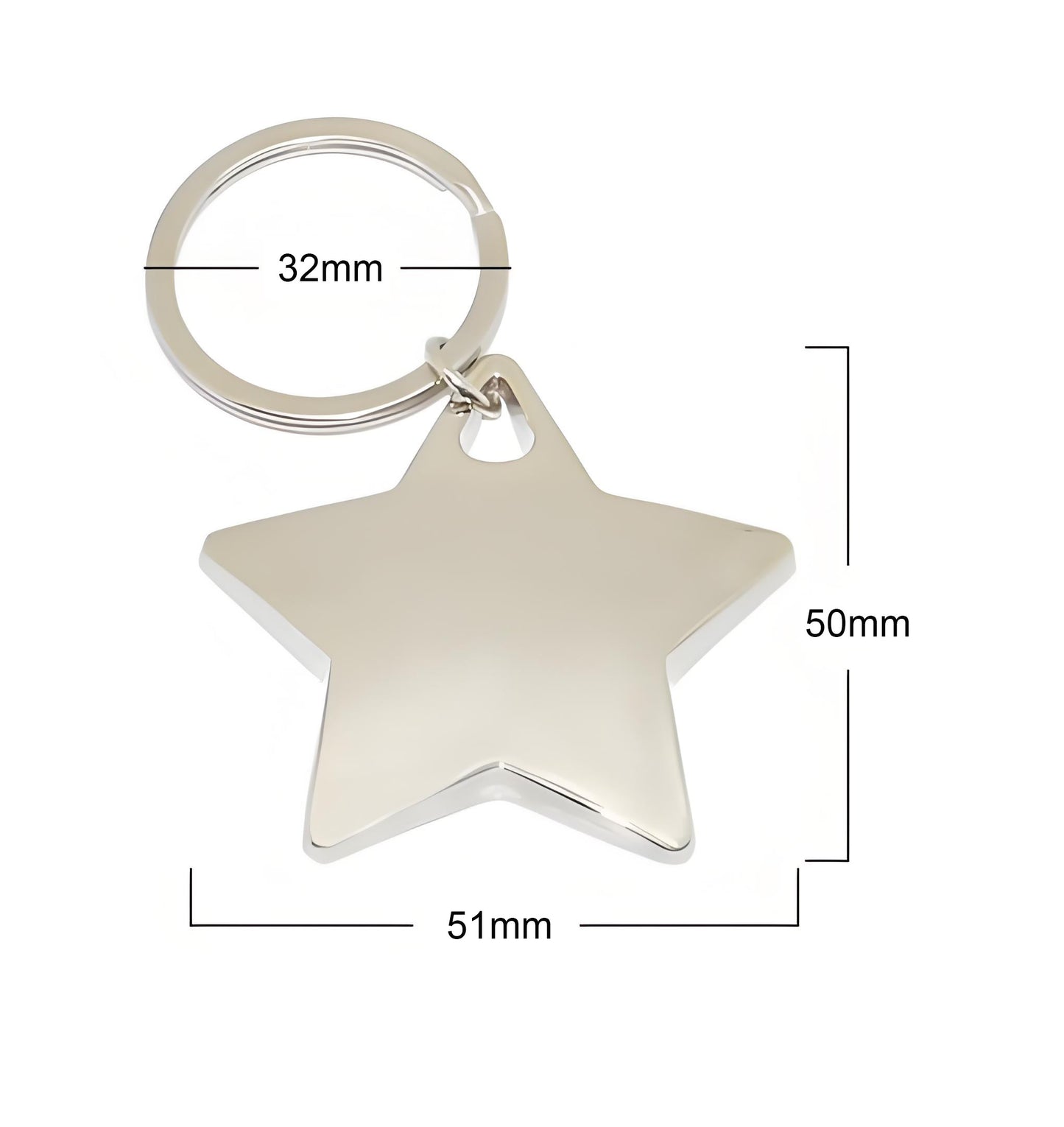 Star Shaped Keychain
