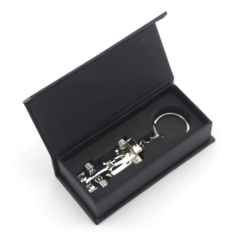 Formula Racing Car Keychain F1 Racing Car Key Tag W/ Black Packing Box