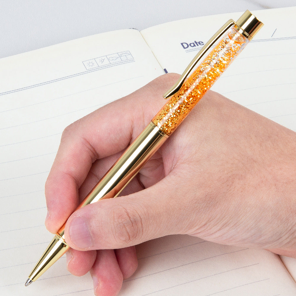 Metal Powder Floater Colorful Fashion Gold Powder Drifting Sand Pen
