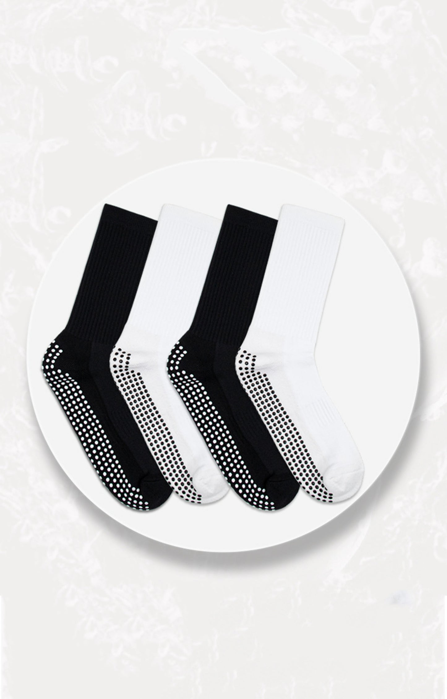 Men's Anti-slip Mid-calf Football Socks W/Dot Grip