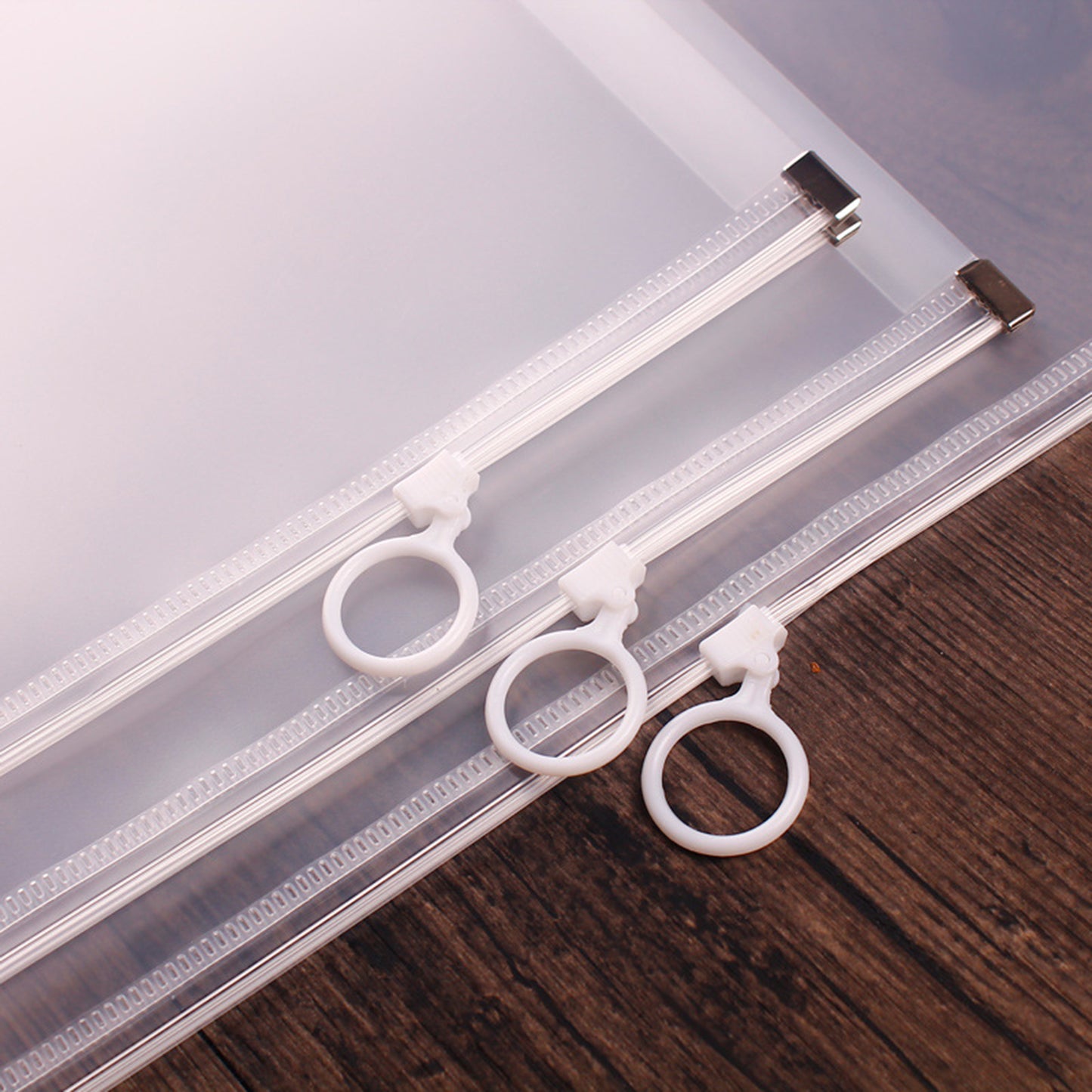 Clear Zip Plastic Envelopes A4 Zipper Document Folder Letter File Folders Expanding Envelope