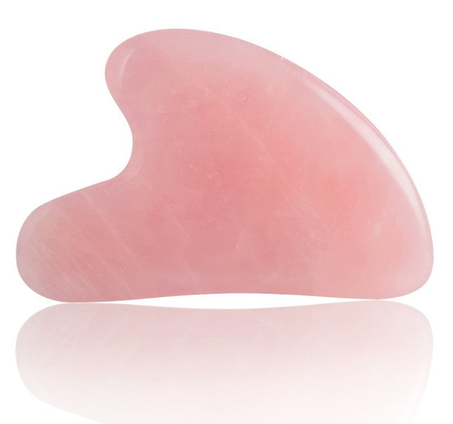 Pink Jade Guasha Stone w/White Packing Box