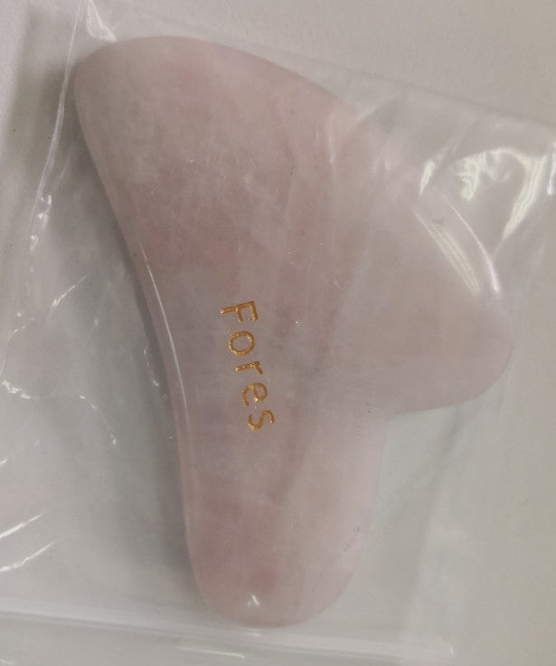 Pink Jade Guasha Stone w/White Packing Box