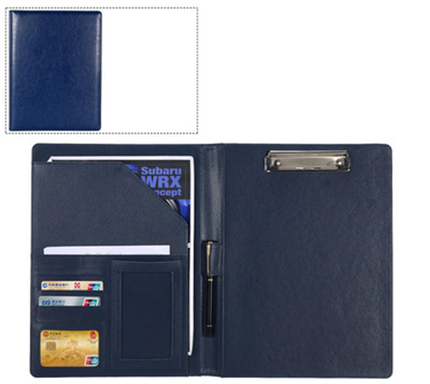 PU Leather Portfolios Padfolio Binder