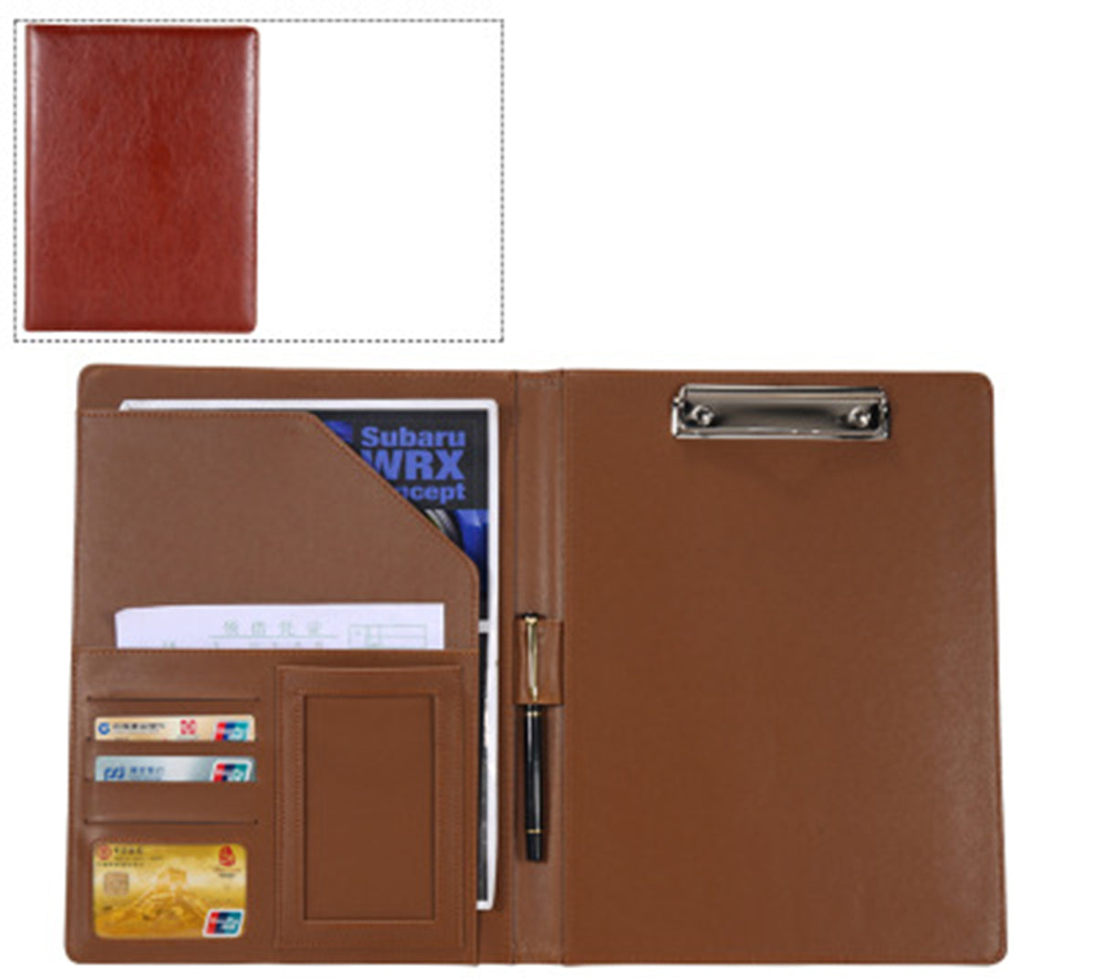 PU Leather Portfolios Padfolio Binder