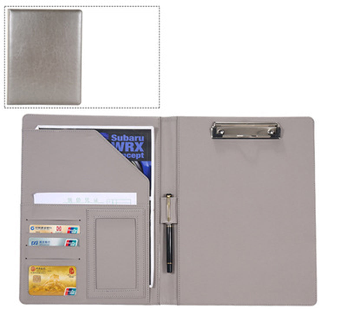 PU Leather Portfolios Padfolio Binder
