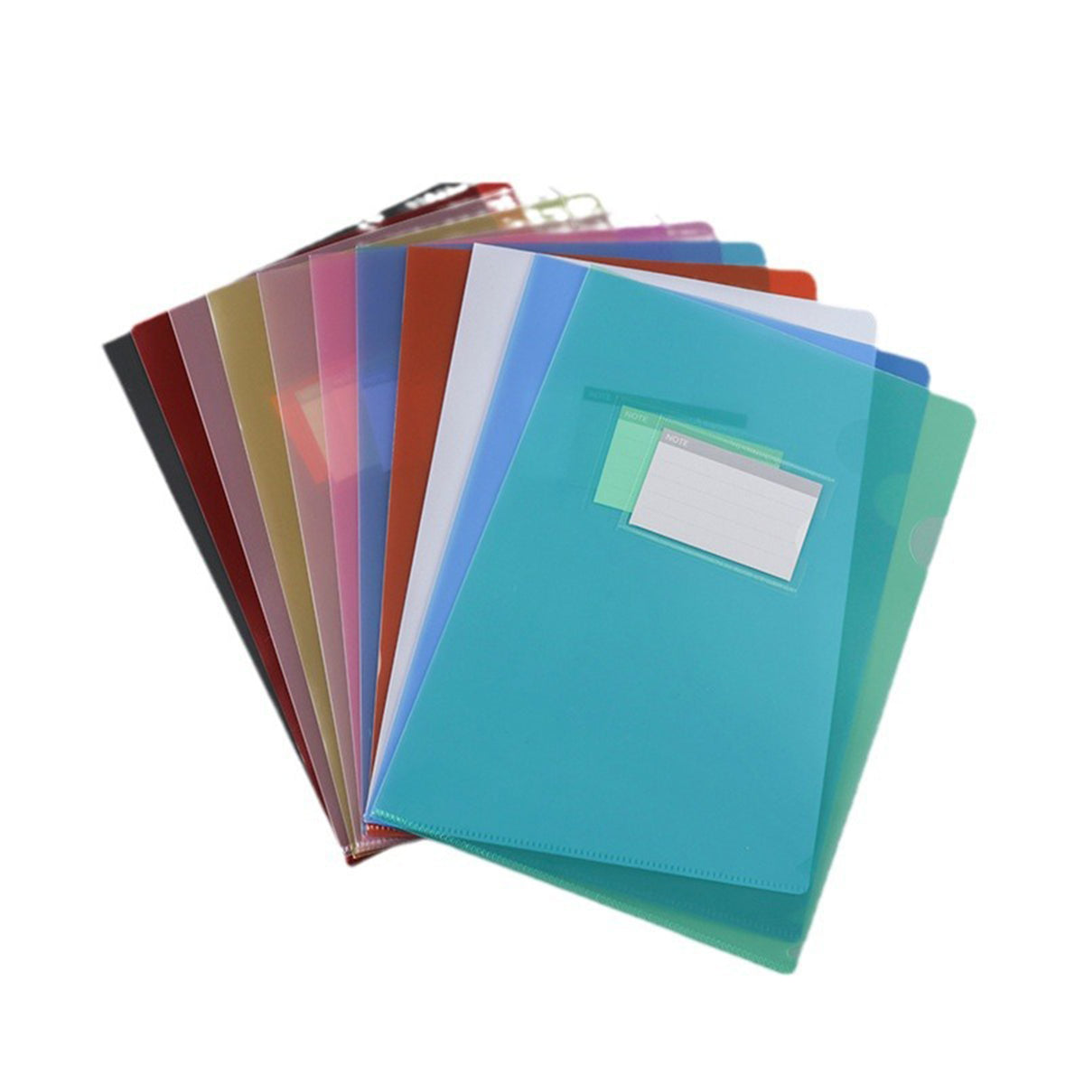 Plastic Folder for Document, A4 Letter Size File Folder With Lable