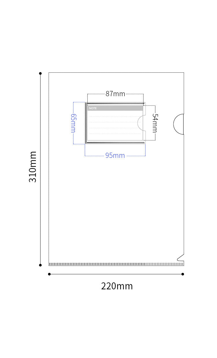 Plastic Folder for Document, A4 Letter Size File Folder With Lable