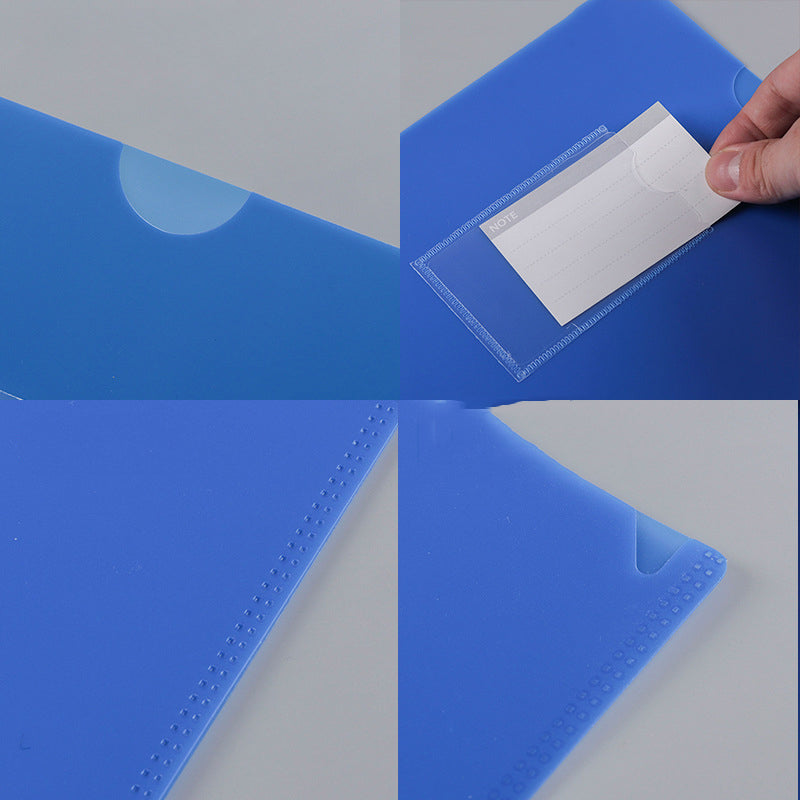 Plastic Folder for Document, A4 Letter Size File Folder With Lable