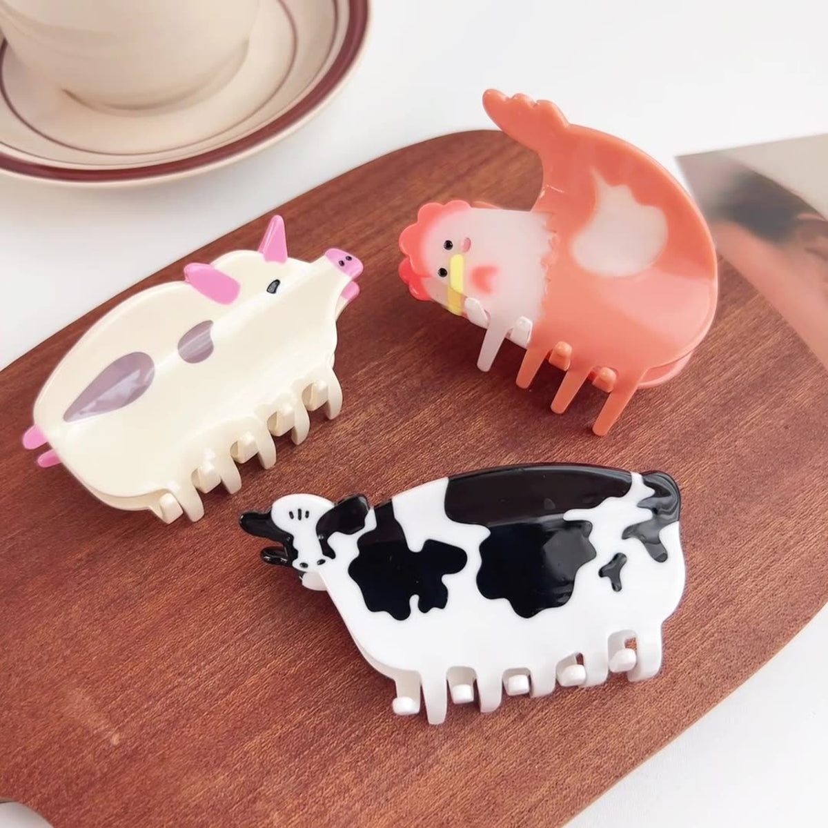 Animal-shapedAcetate Hair Clips