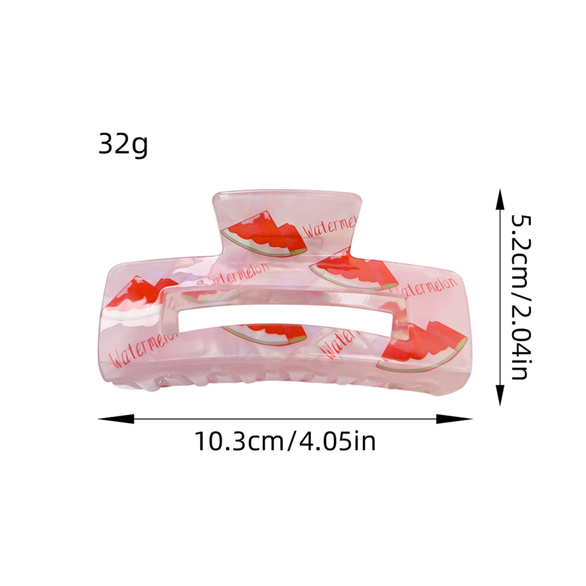 Full color printing Hair Clips Claw Fruit Style Hair Accesories ( Large )