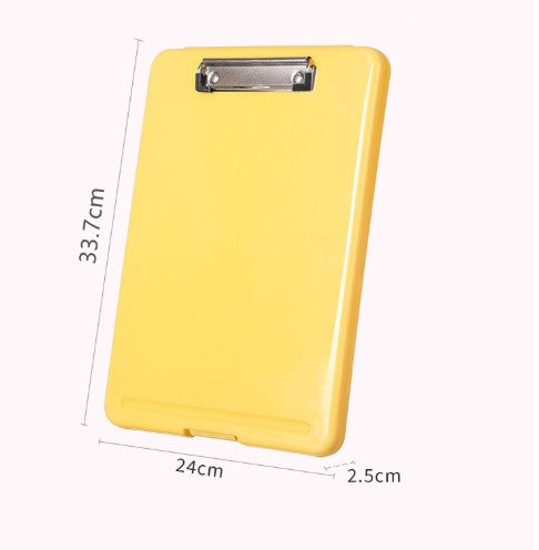 A4 Multi-Functional Foldable Clipboard W/ Storage Compartment