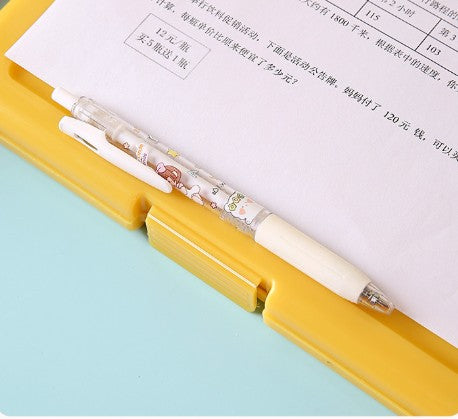 A4 Multi-Functional Foldable Clipboard W/ Storage Compartment