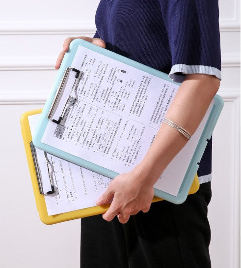A4 Multi-Functional Foldable Clipboard W/ Storage Compartment