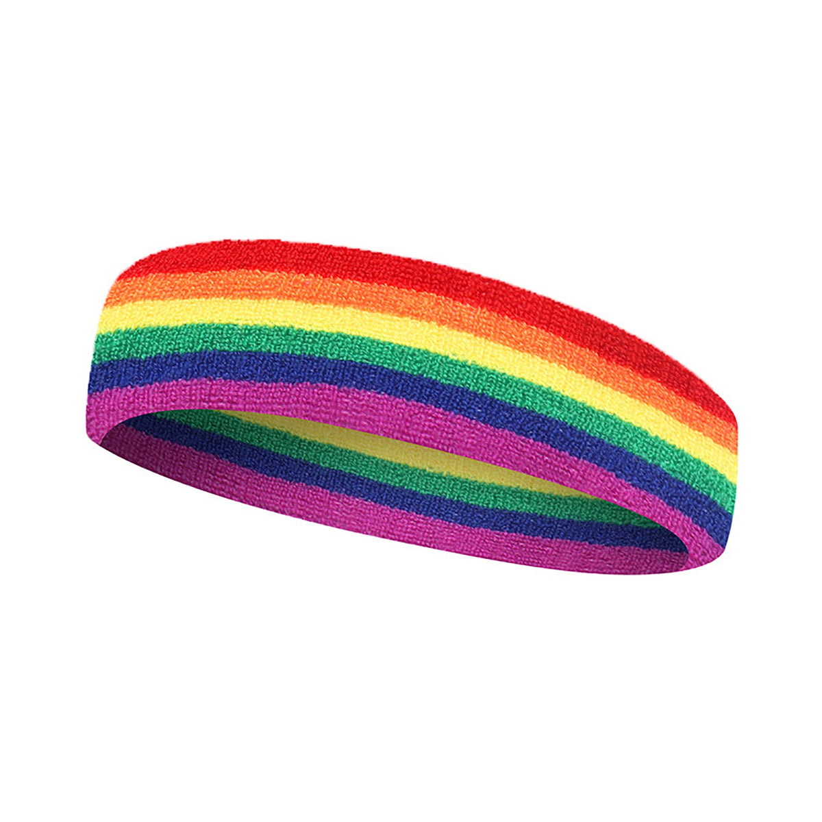 Rainbow Color Terry Cloth Headband