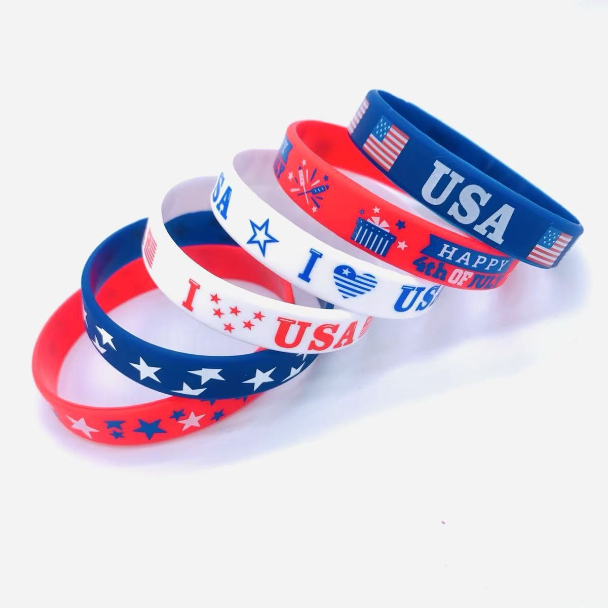 Custom Printed Silicone Wristband 8"