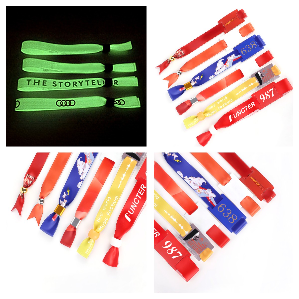 Personalized Webbing Band Glow in the Dark Wristband