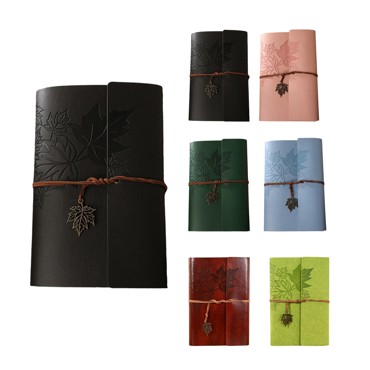 A5 PU Leather 6 Rings Binder Notebook