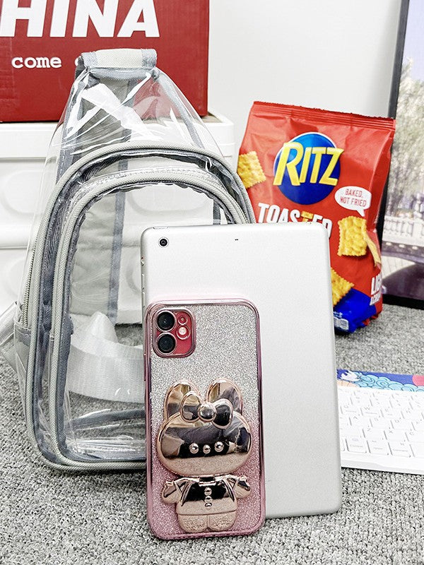 Transparent PVC Single Shoulder Crossbody Bag