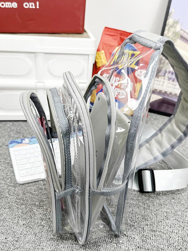 Transparent PVC Single Shoulder Crossbody Bag