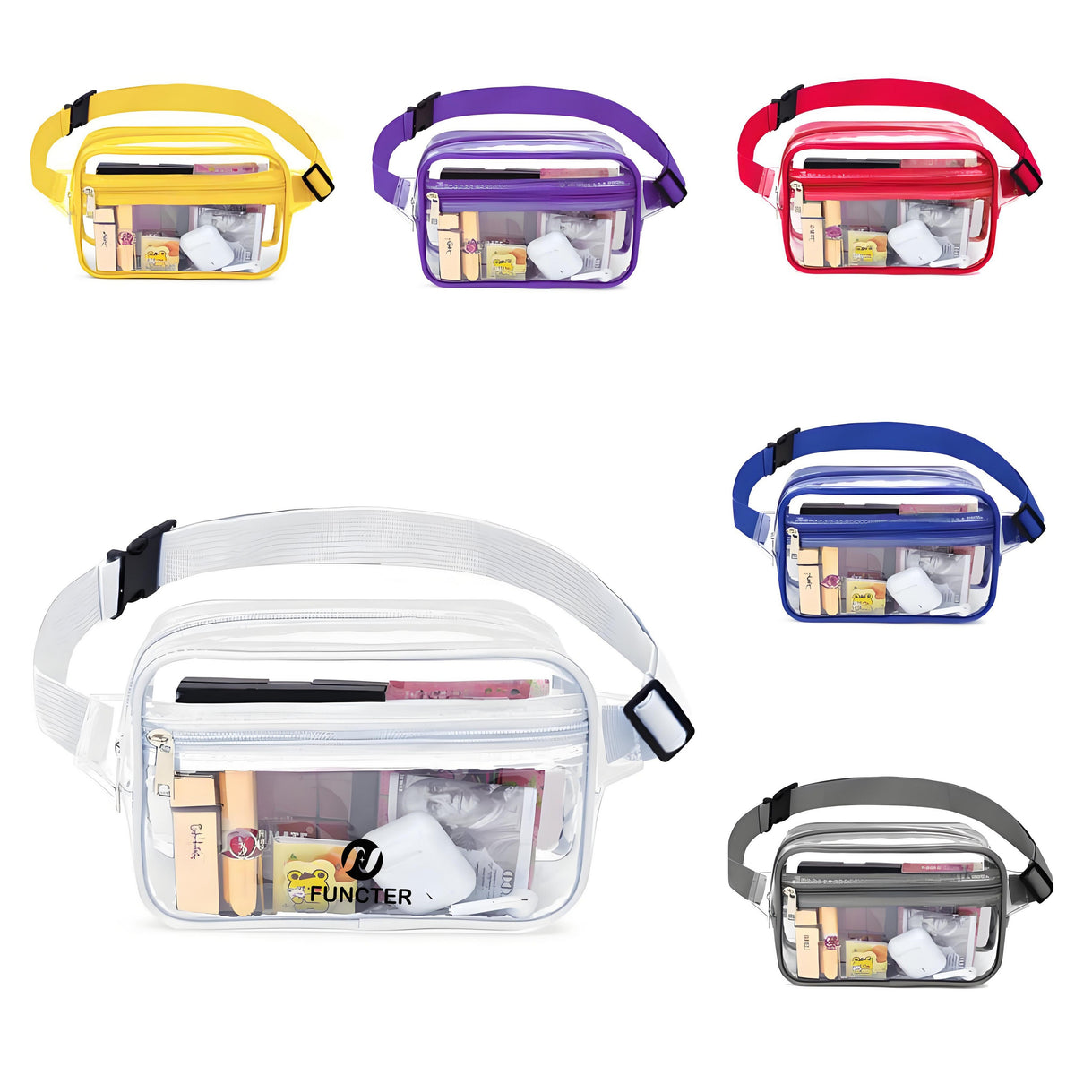 Clear PVC Crossbody Bag Waist Bag